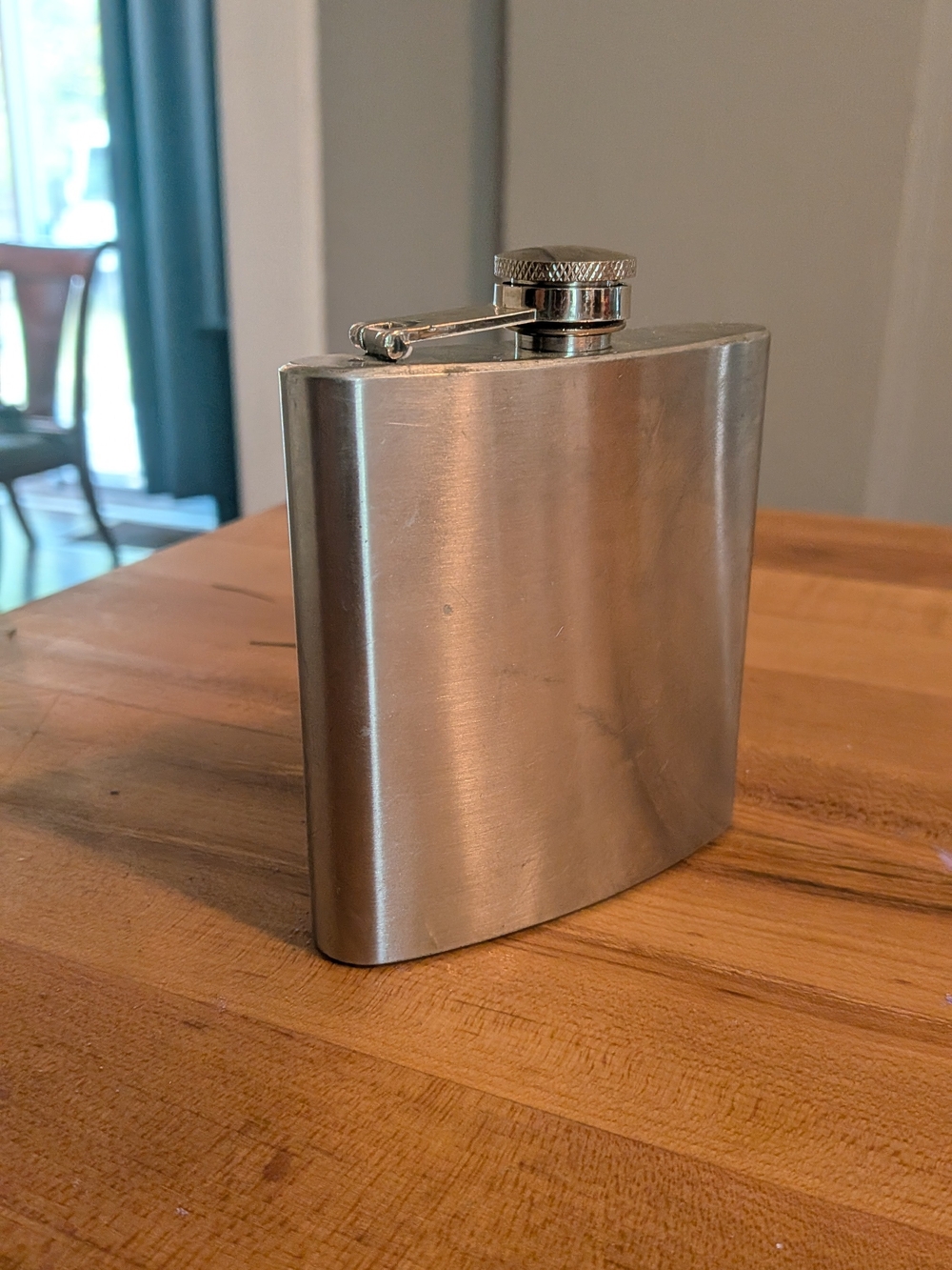 Vintage Style 6oz Metal Hip Flask Pirate Renaissance Festival Costume Prop